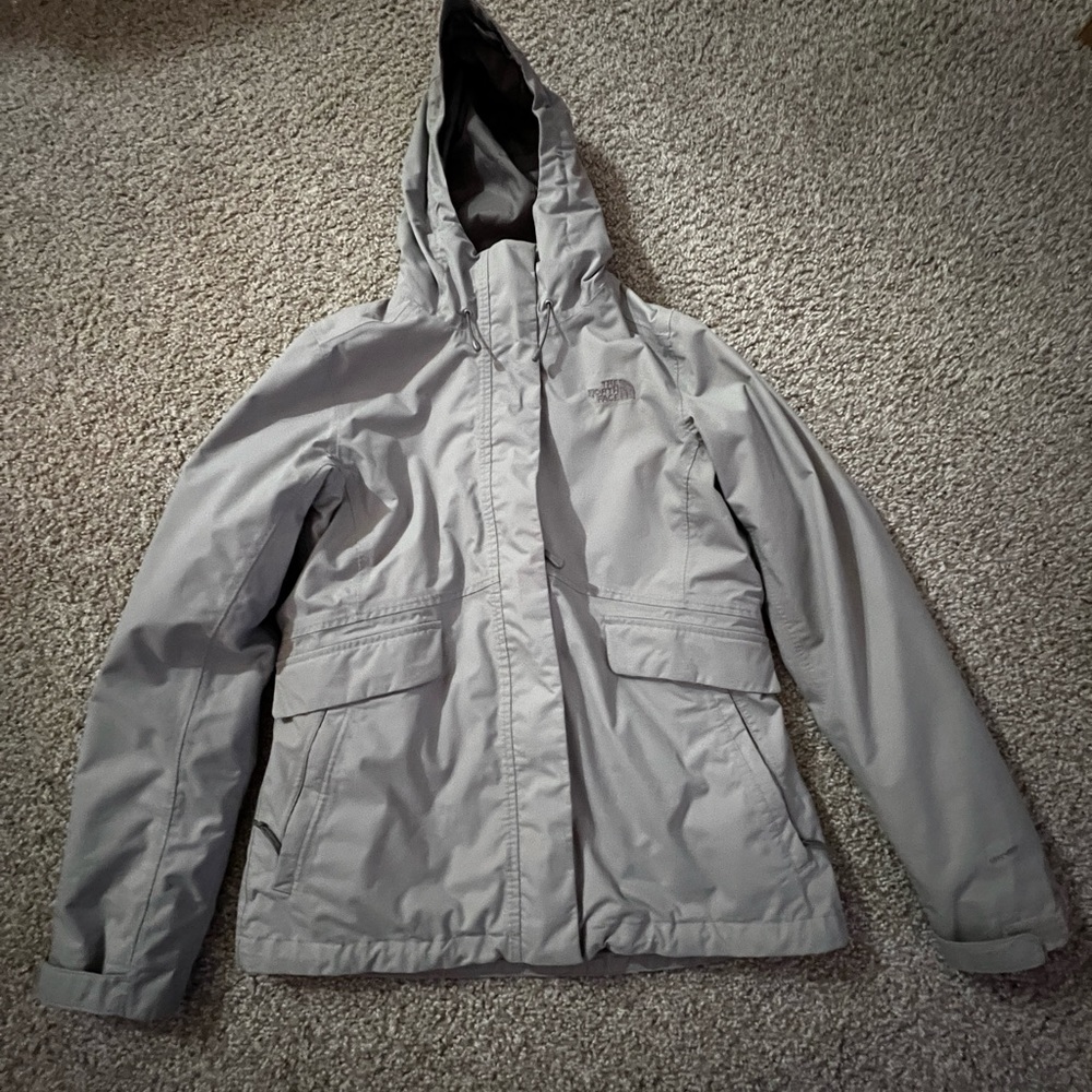 North face layered coat